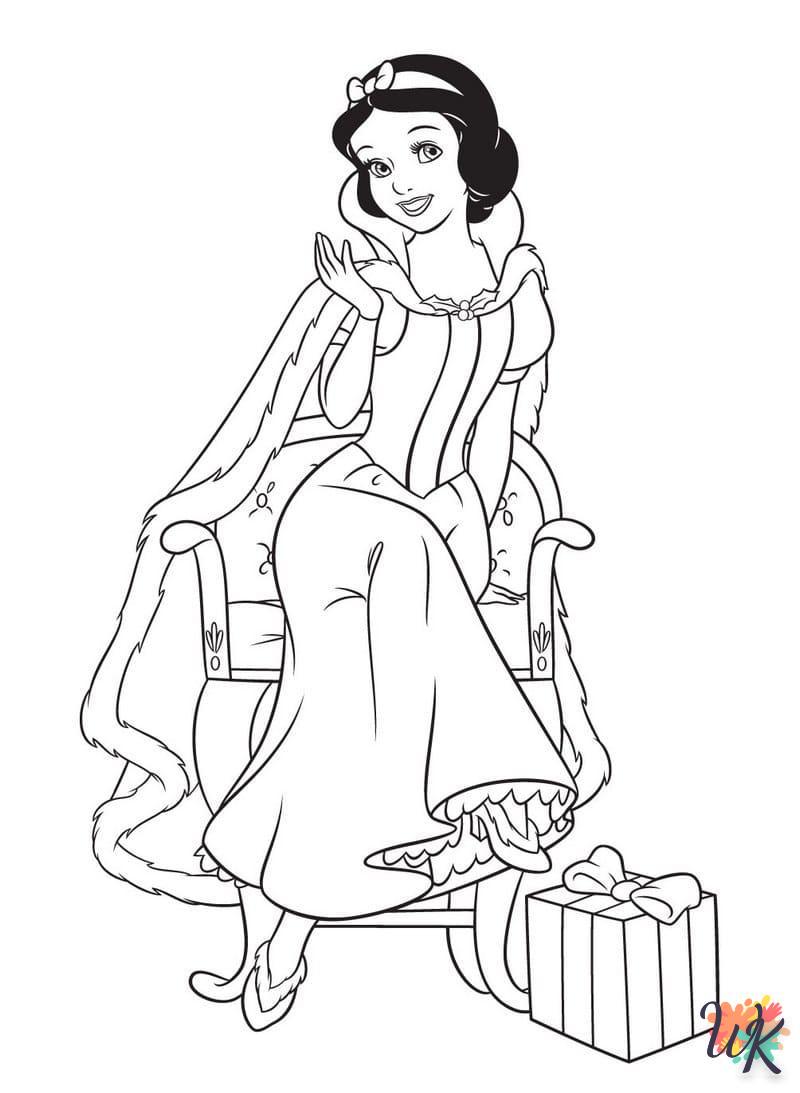 hard Snow White coloring pages 2