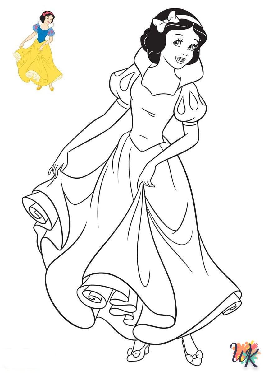 Snow White coloring pages for kids 2