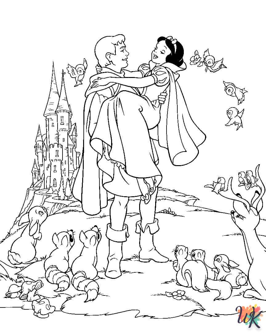free adult Snow White coloring pages