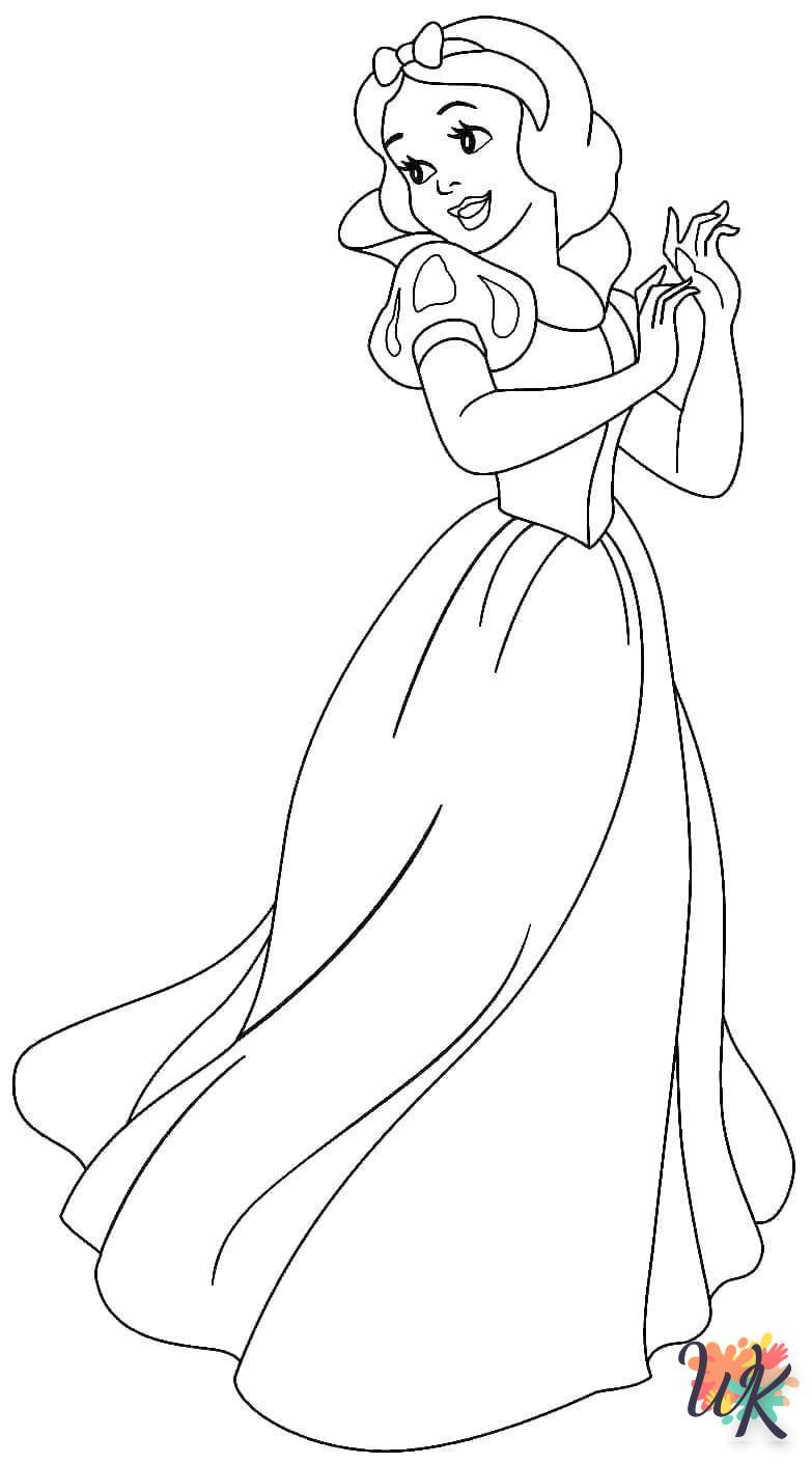 Snow White ornaments coloring pages 1