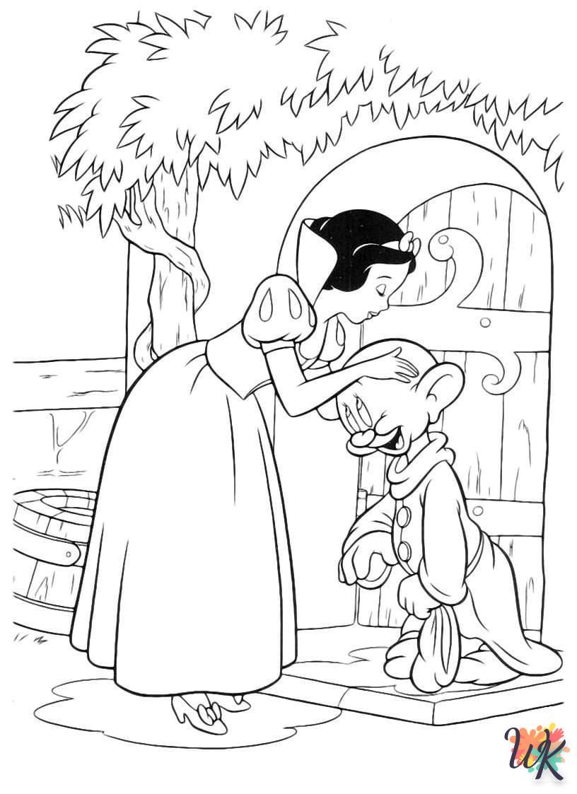 Snow White free coloring pages 1