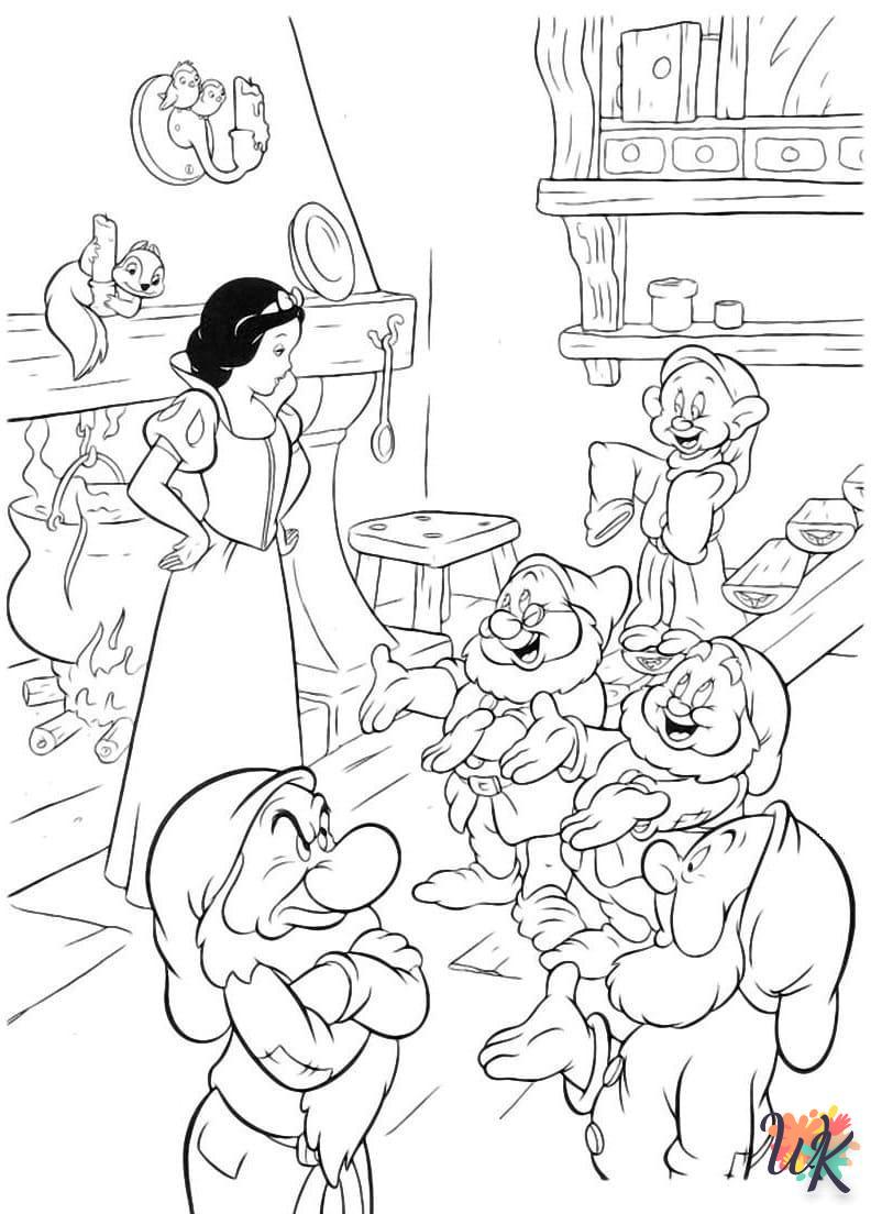 free Snow White printable coloring pages 3
