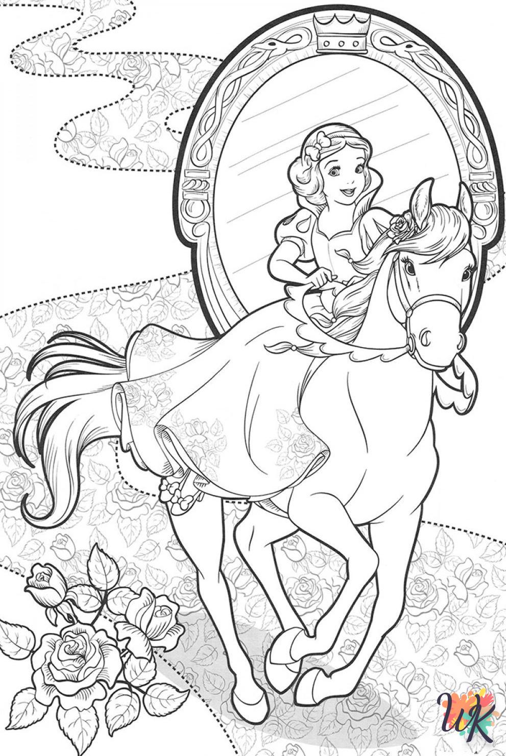 old-fashioned Snow White coloring pages