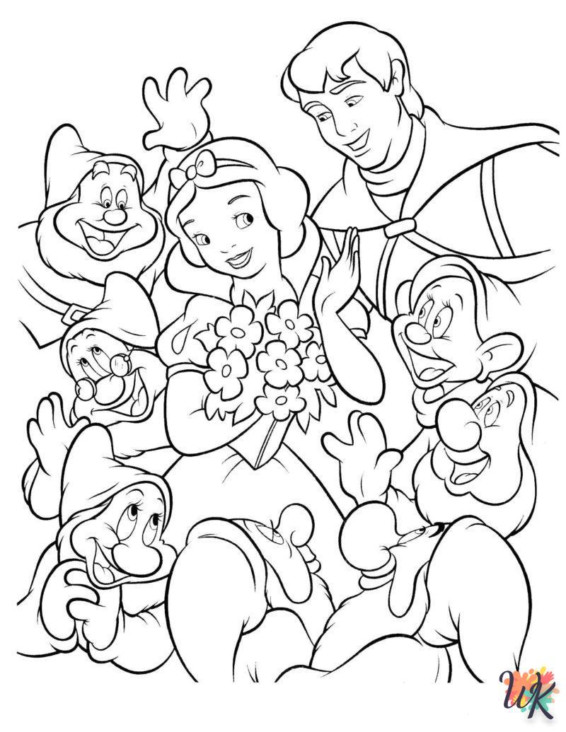 adult Snow White coloring pages 1