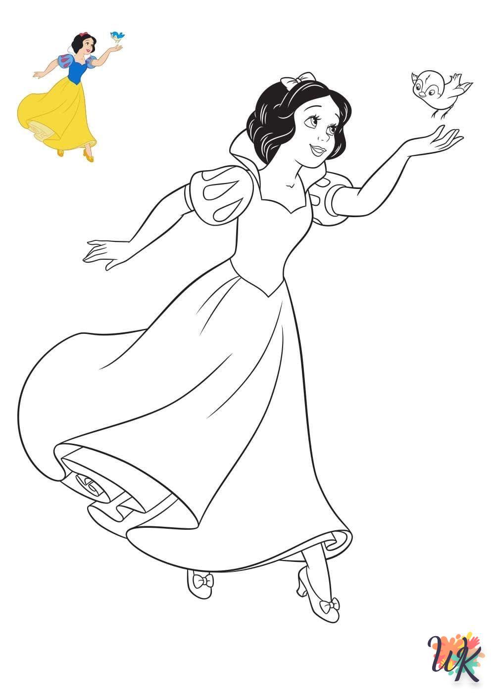 hard Snow White coloring pages