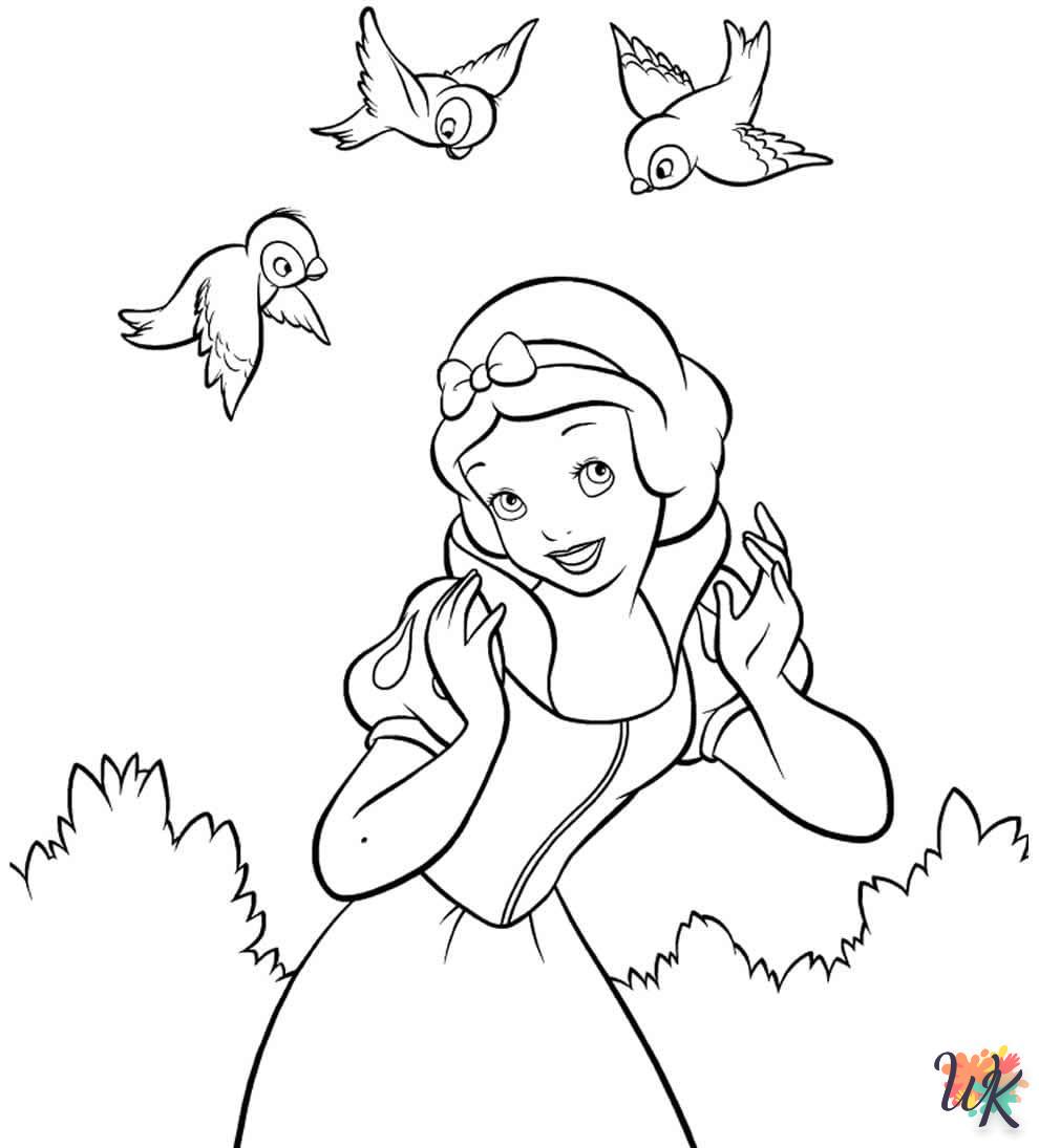 free Snow White coloring pages for kids