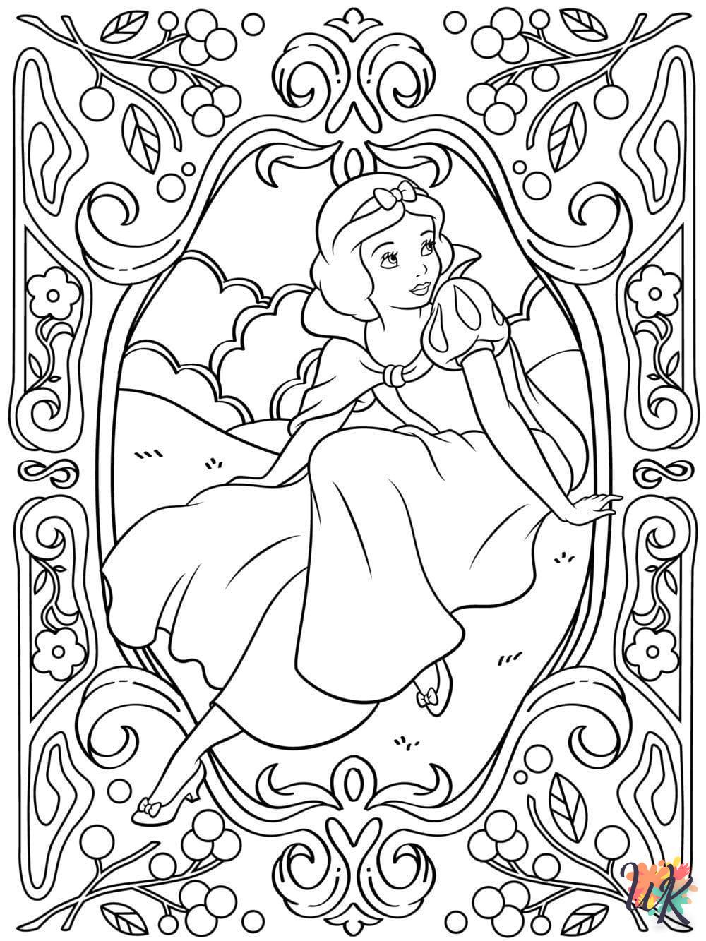 free Snow White coloring pages printable