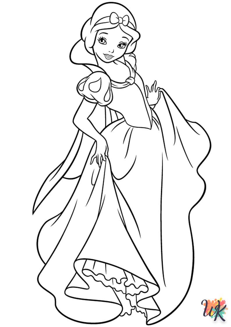 Snow White free coloring pages