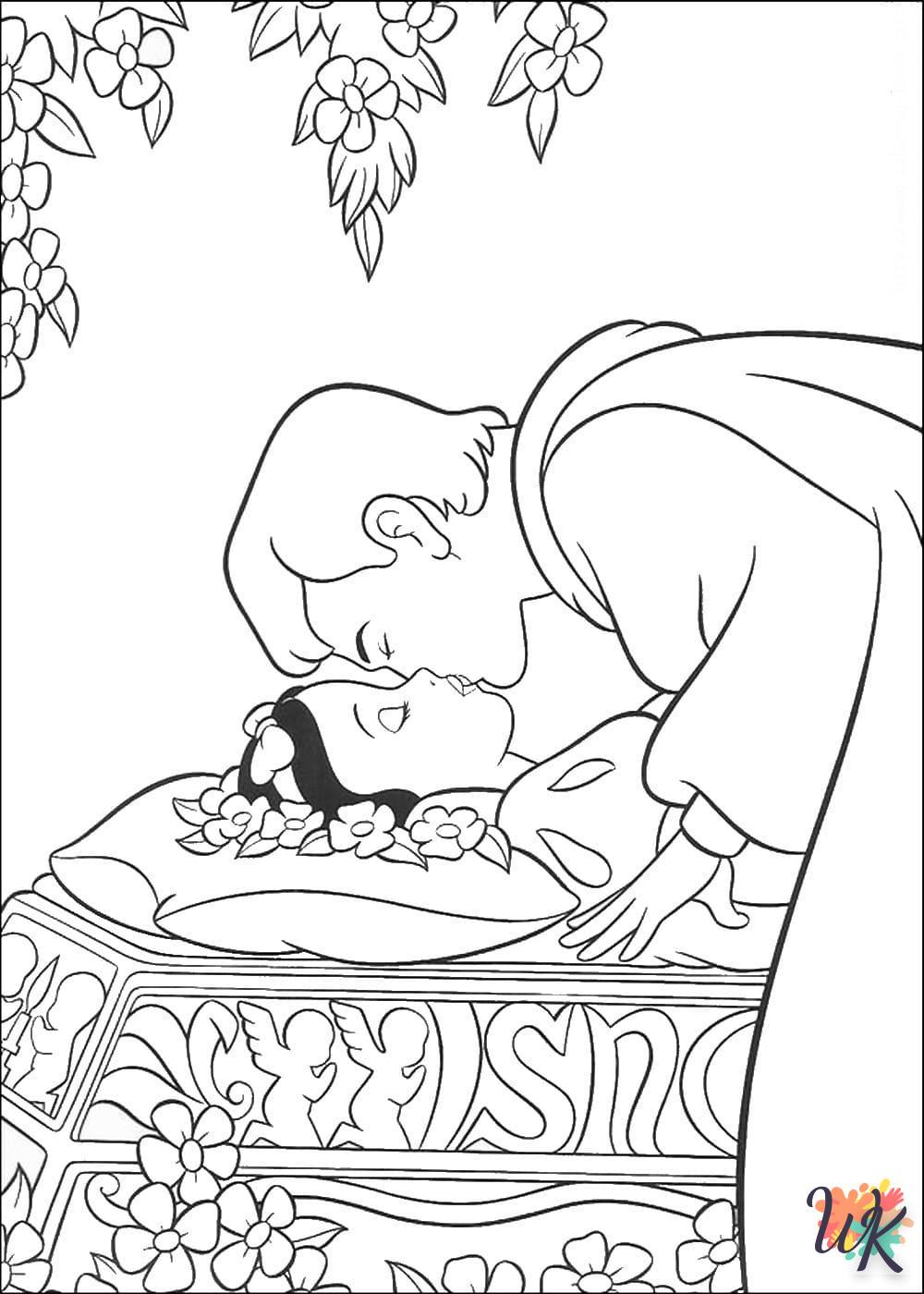 grinch cute Snow White coloring pages