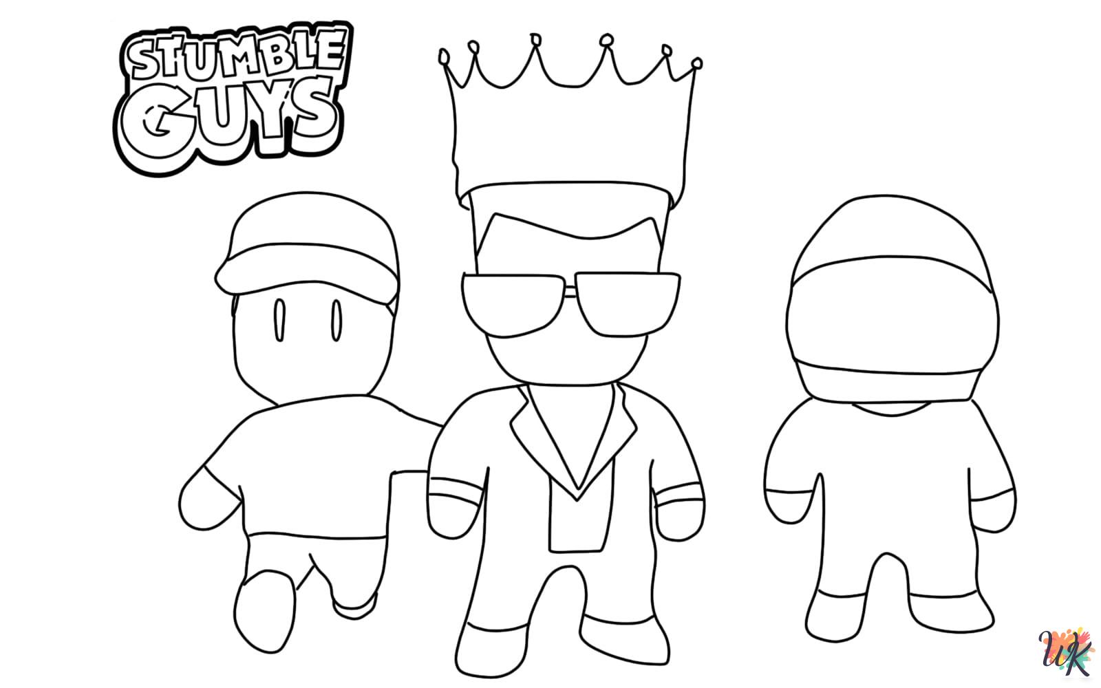 free Stumble Guys printable coloring pages