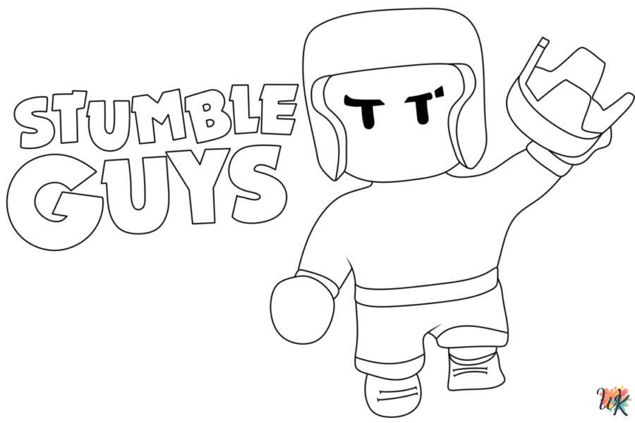 free printable Stumble Guys coloring pages