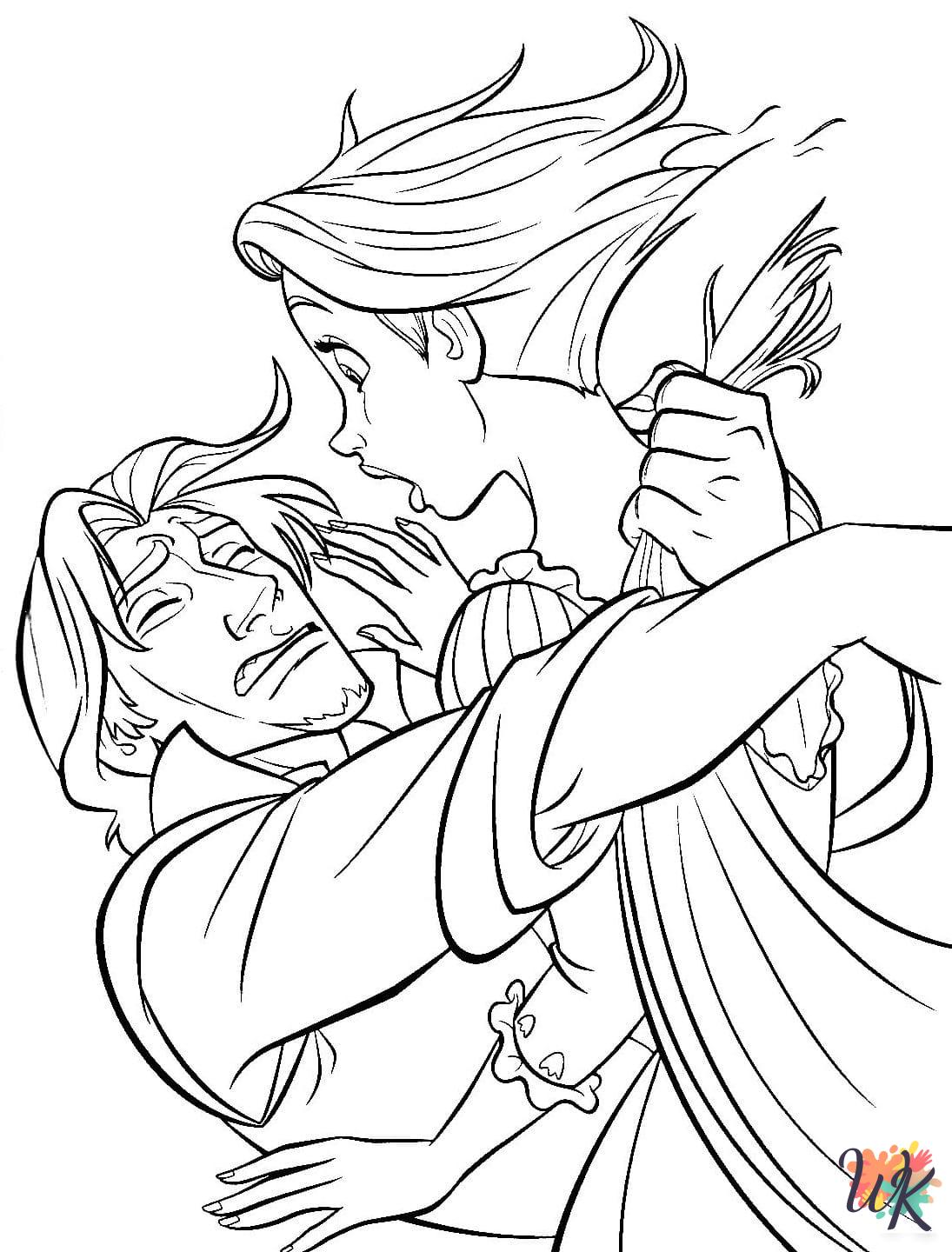printable Tangled coloring pages