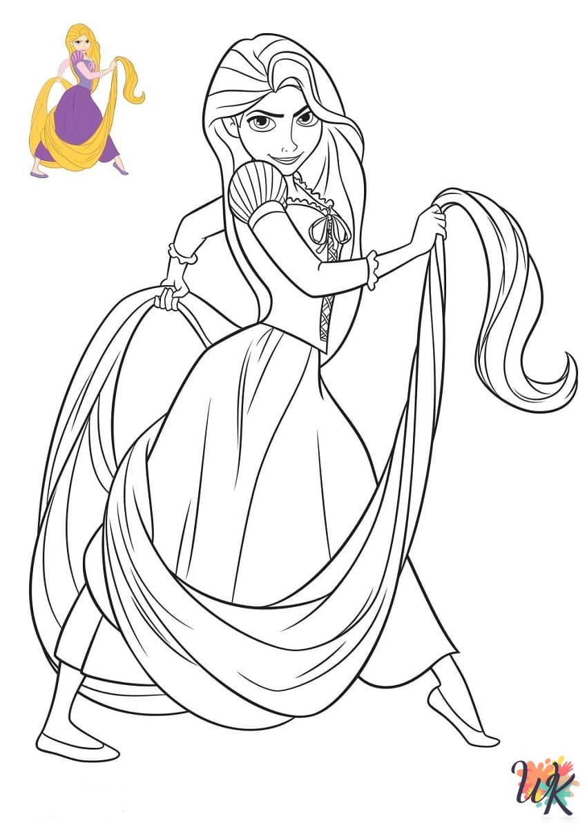 free Tangled coloring pages 1