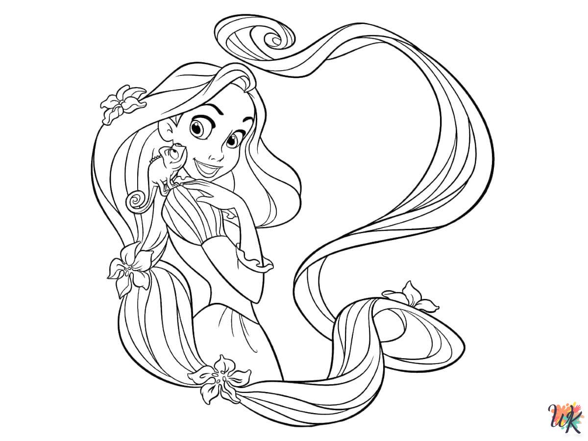 Tangled coloring pages for adults pdf