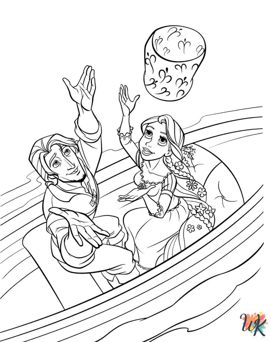 coloring pages for Tangled
