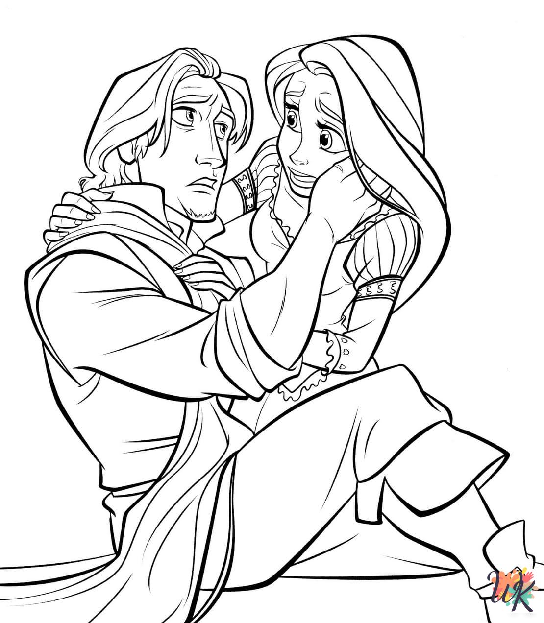 kids Tangled coloring pages