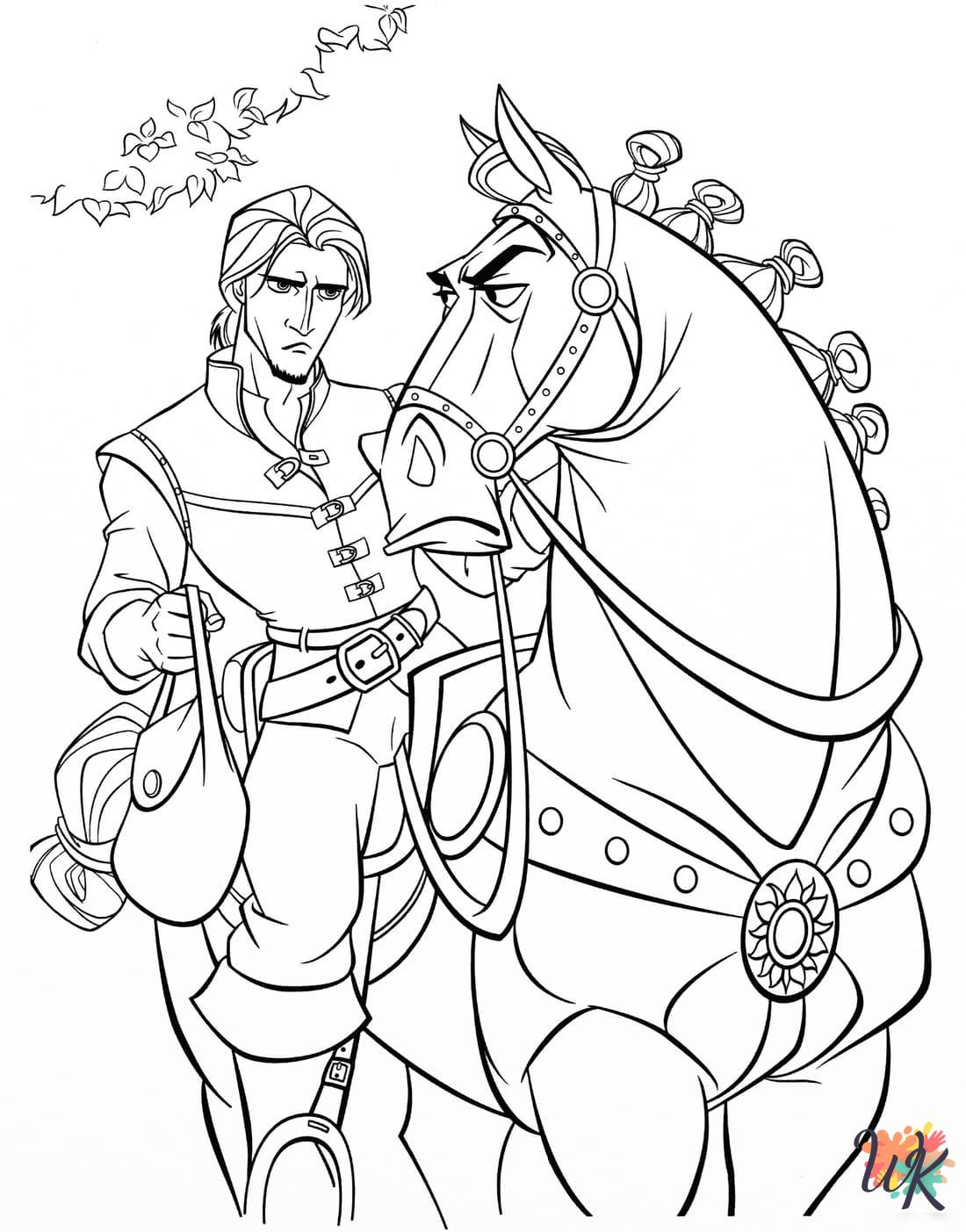 fun Tangled coloring pages