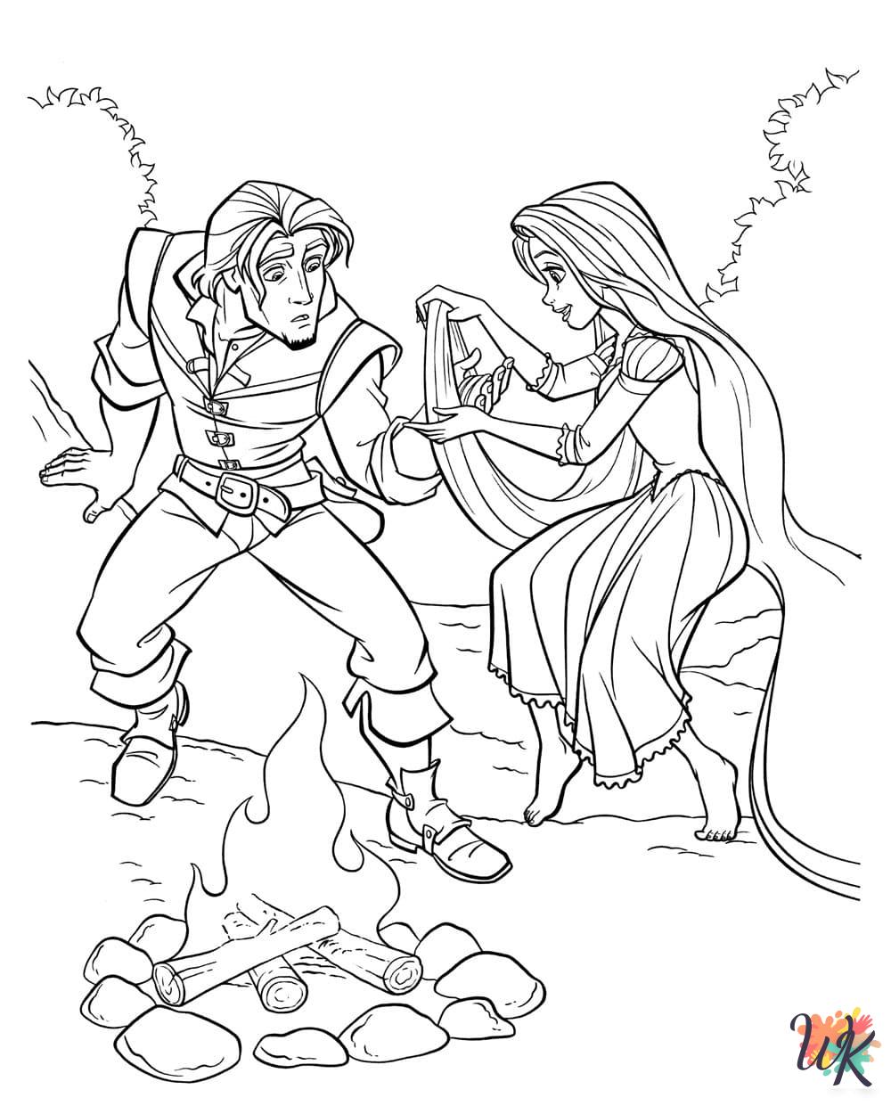 coloring pages for kids Tangled