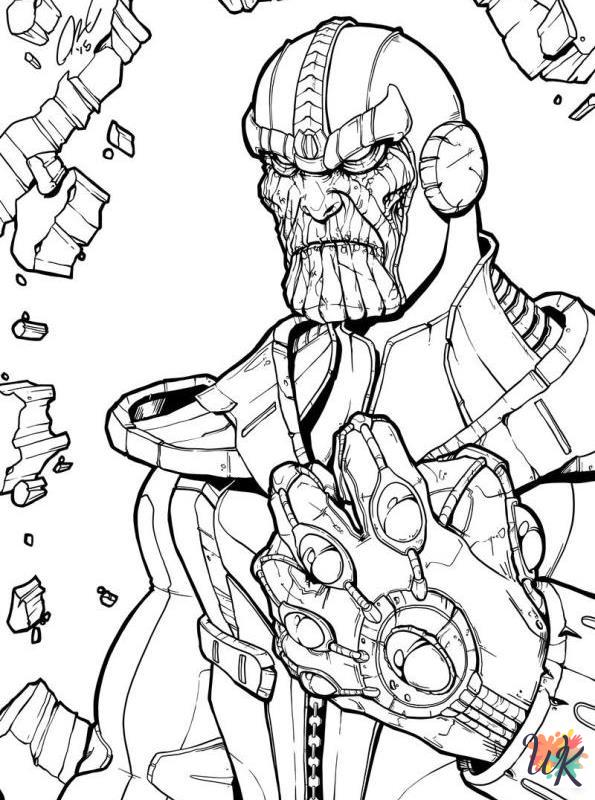 Thanos coloring pages for kids