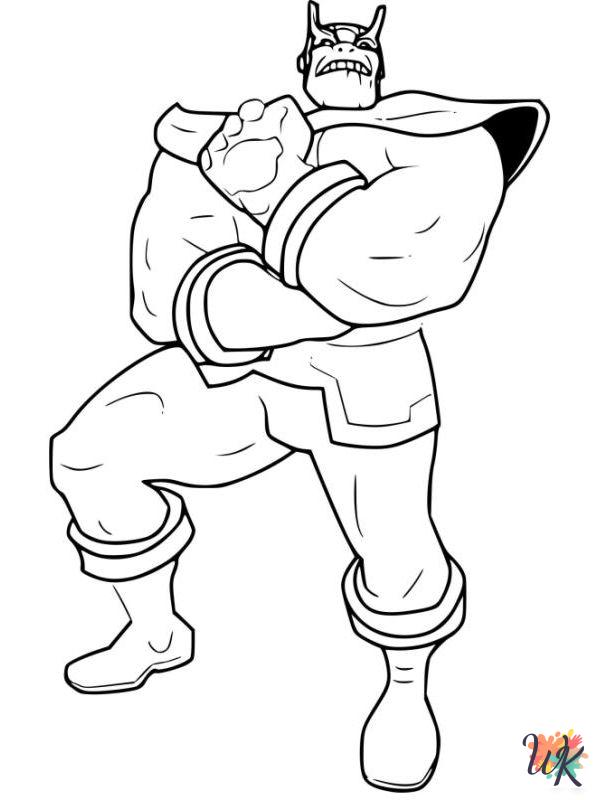 coloring pages for Thanos