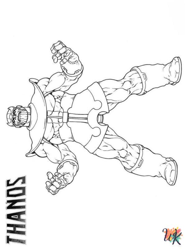 Thanos coloring pages printable