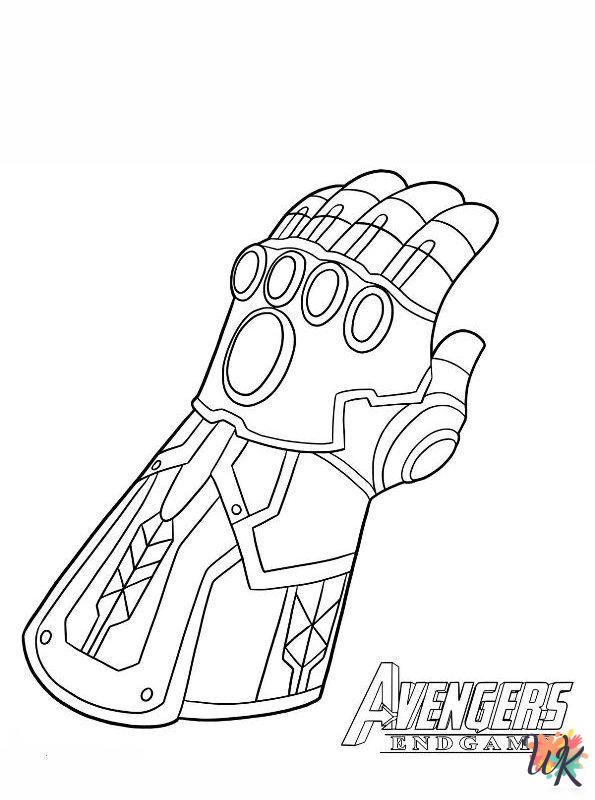 Thanos decorations coloring pages