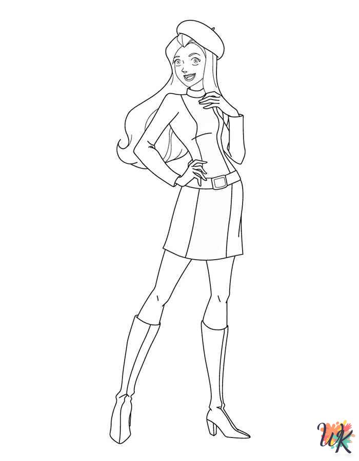 old-fashioned Totally Spies coloring pages