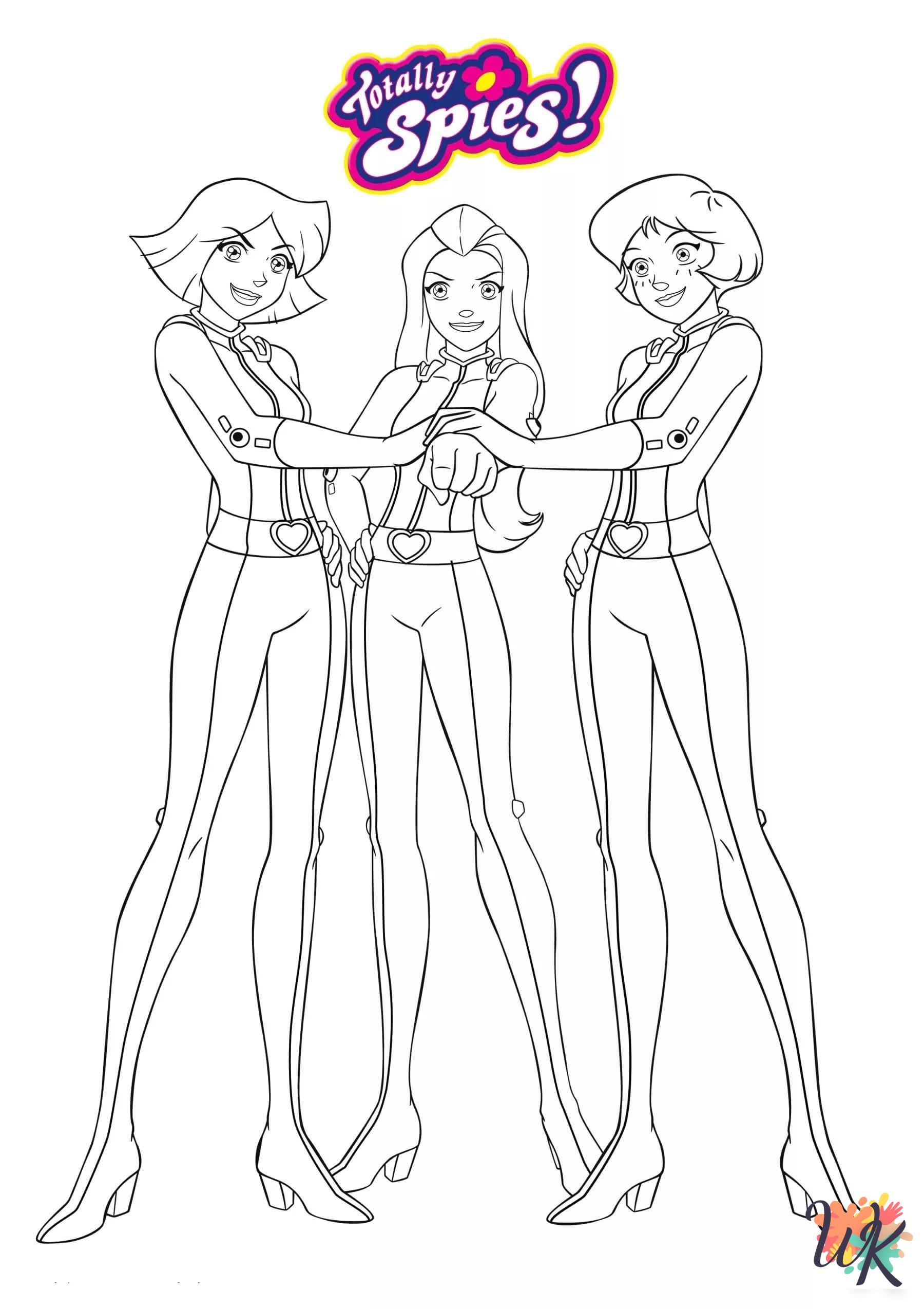 kids Totally Spies coloring pages