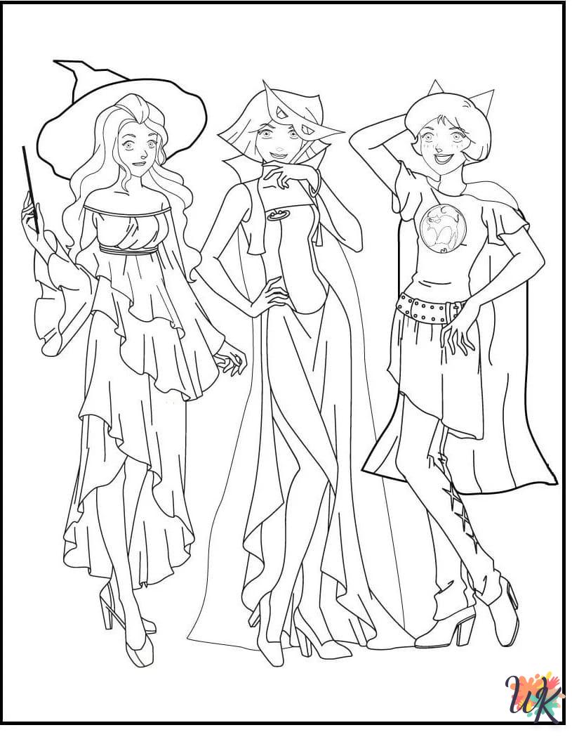 cute coloring pages Totally Spies