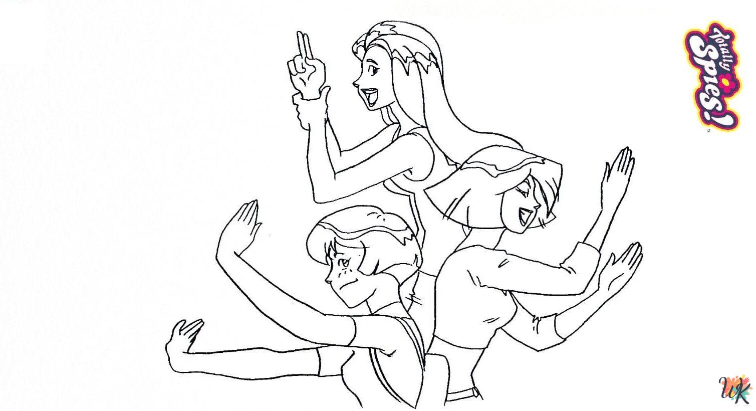 Totally Spies coloring pages printable free