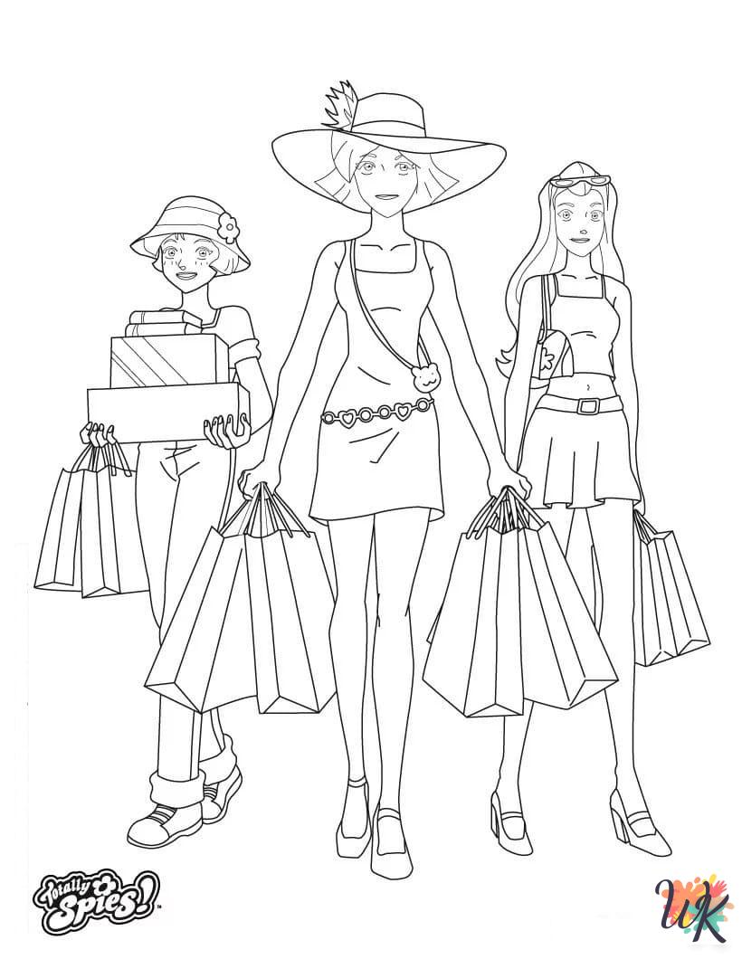 free printable Totally Spies coloring pages