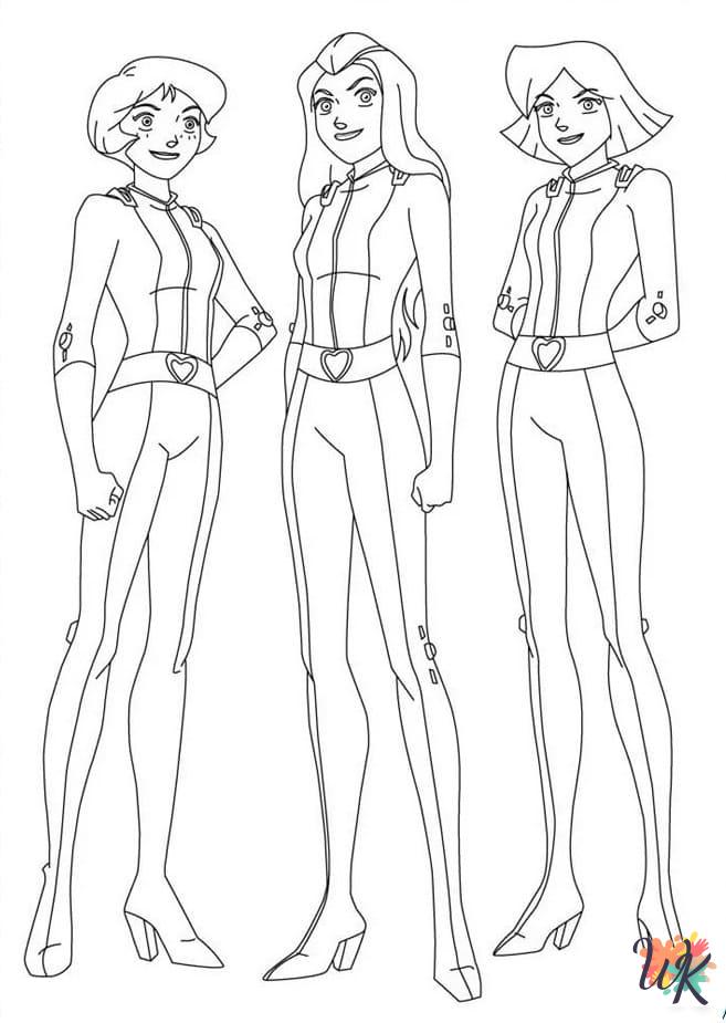 Totally Spies adult coloring pages 1