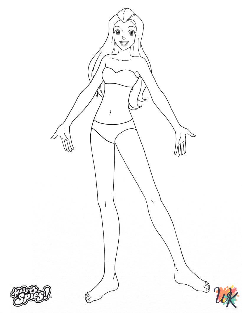 printable Totally Spies coloring pages for adults
