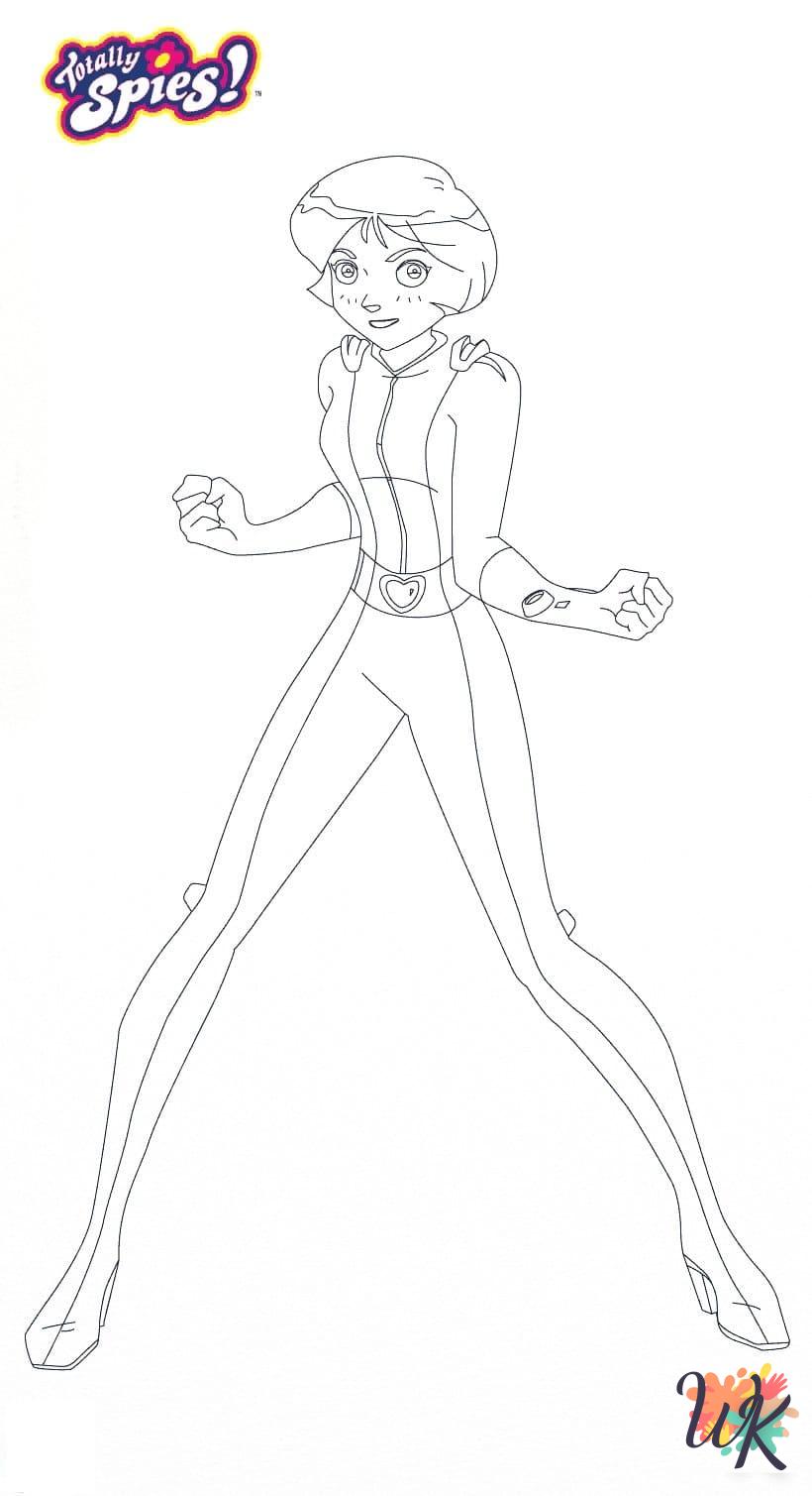 Totally Spies coloring pages for adults