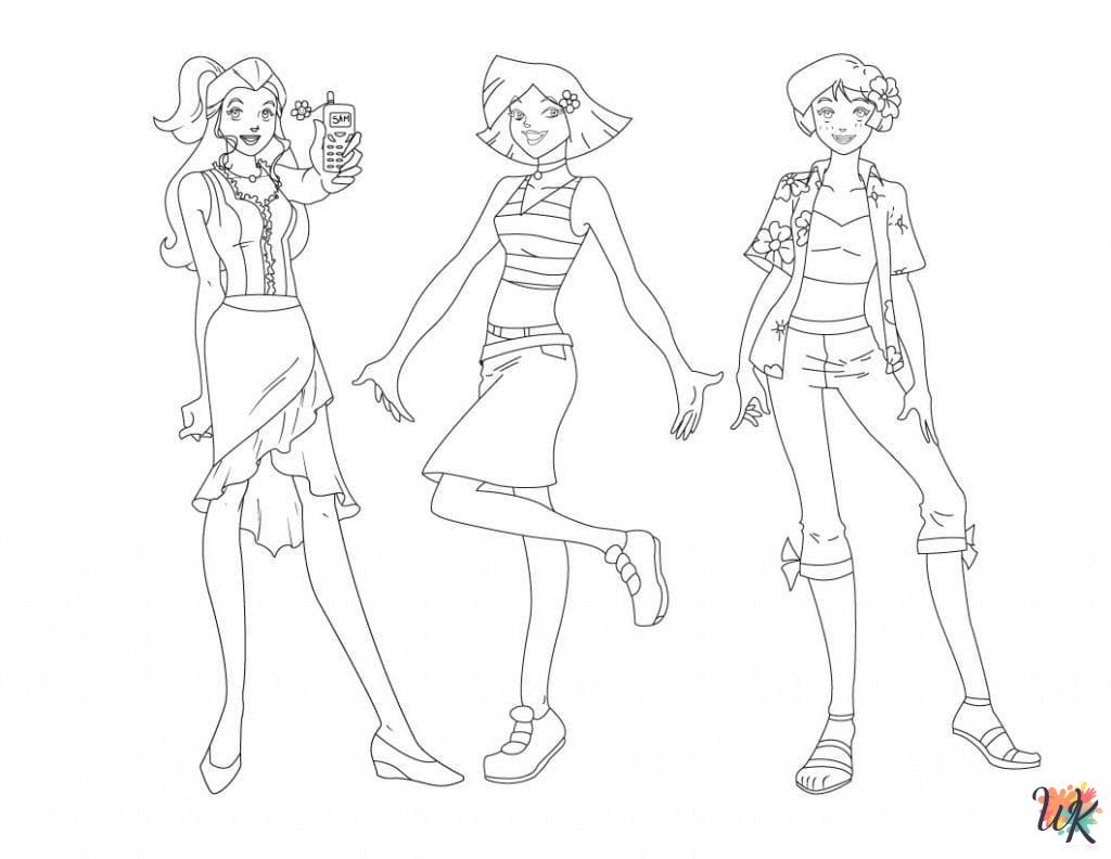 Totally Spies coloring pages printable free