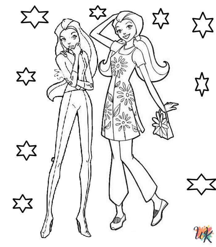 Totally Spies ornament coloring pages