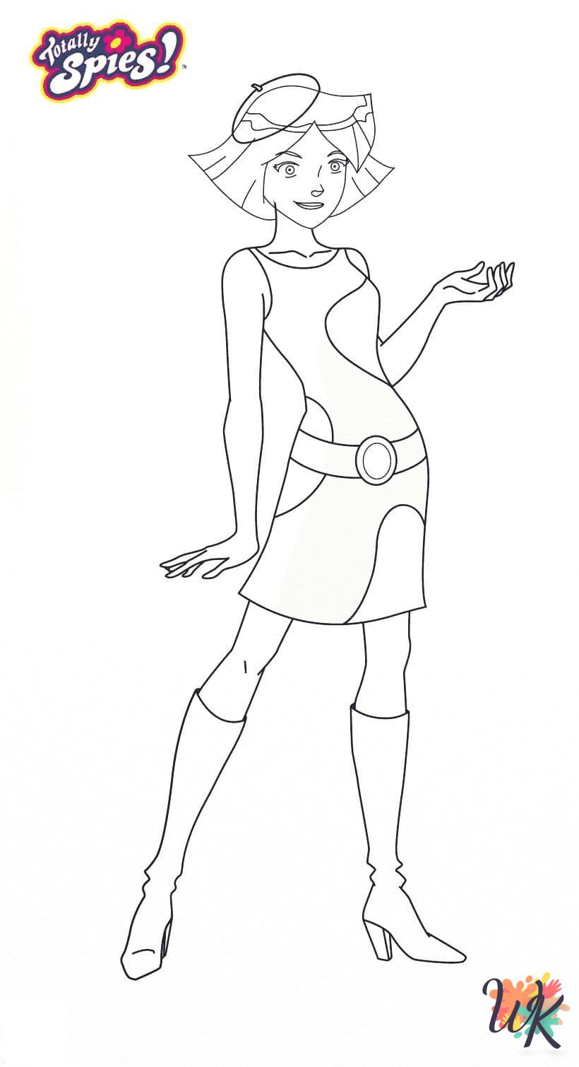 printable Totally Spies coloring pages