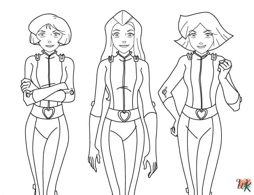 printable coloring pages Totally Spies