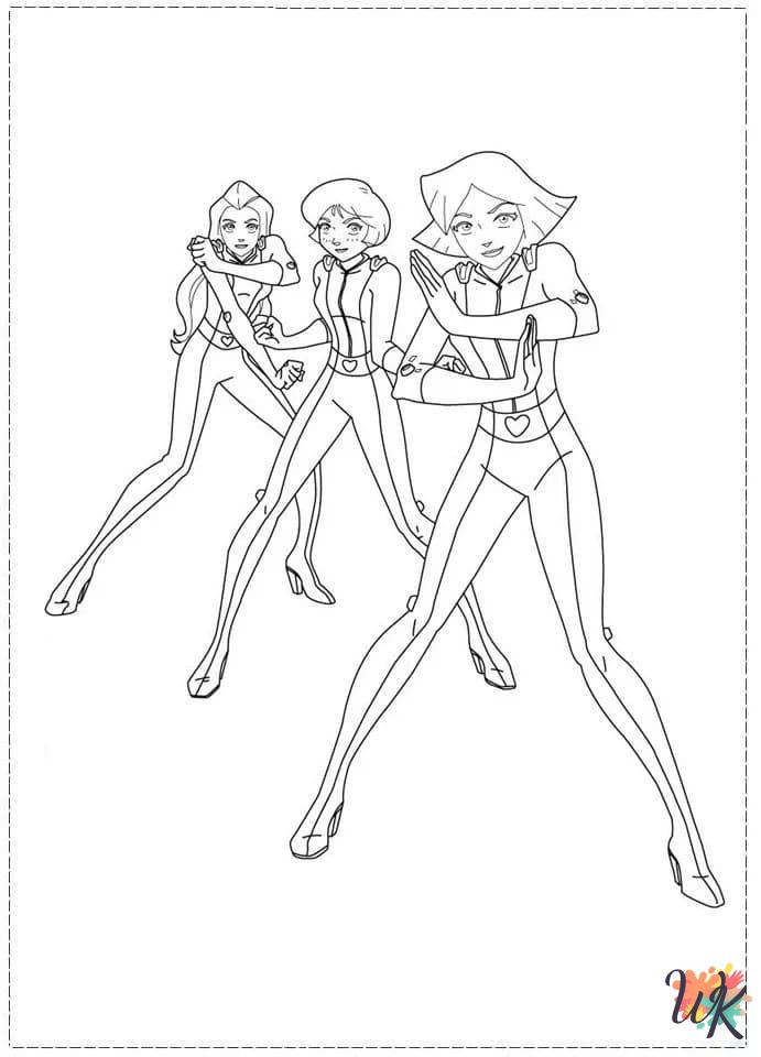 Totally Spies coloring pages grinch