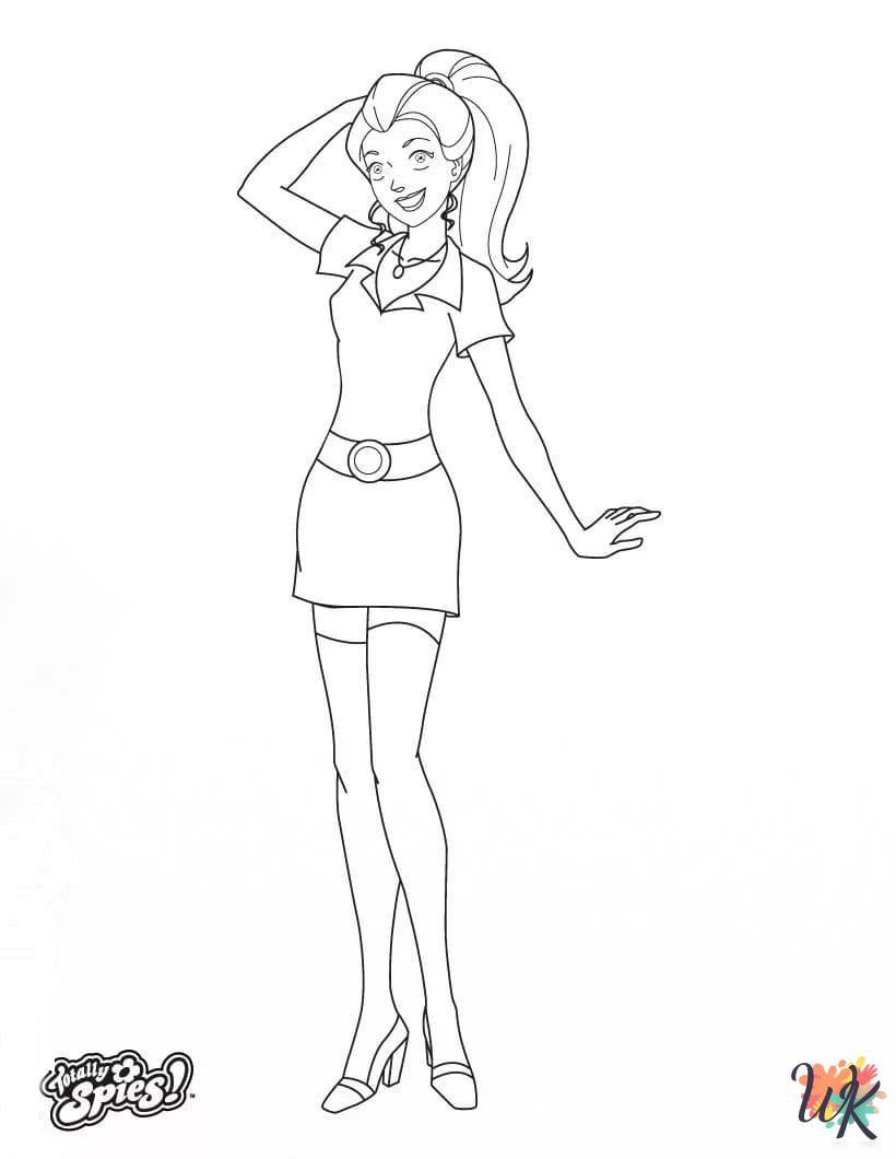 adult Totally Spies coloring pages