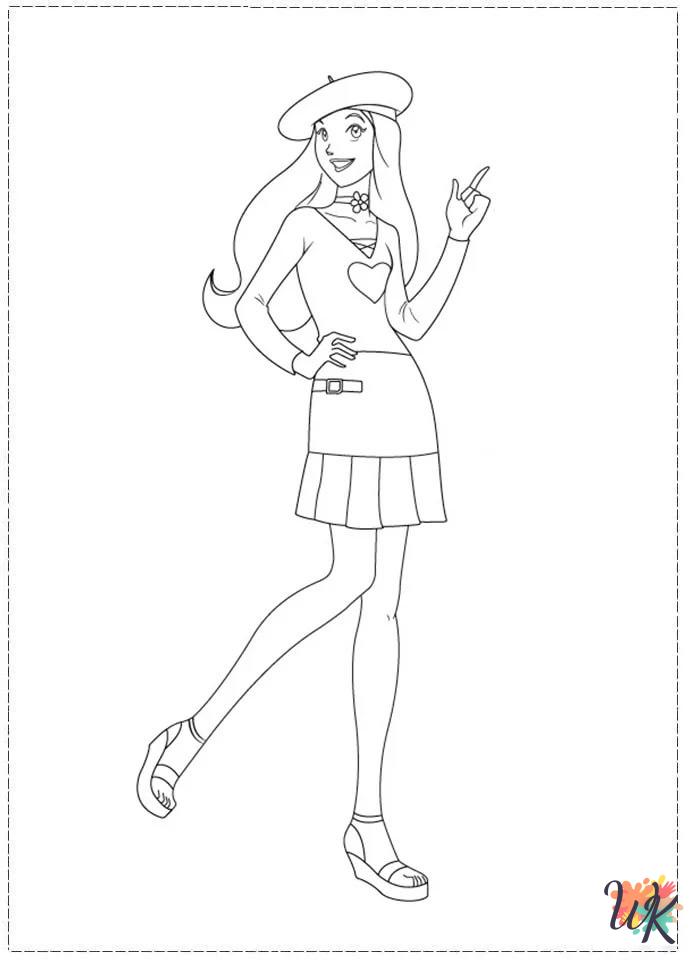 grinch cute Totally Spies coloring pages
