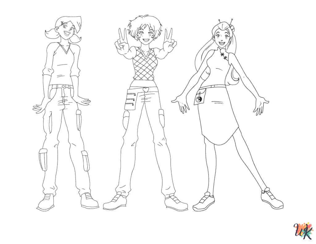 coloring pages Totally Spies