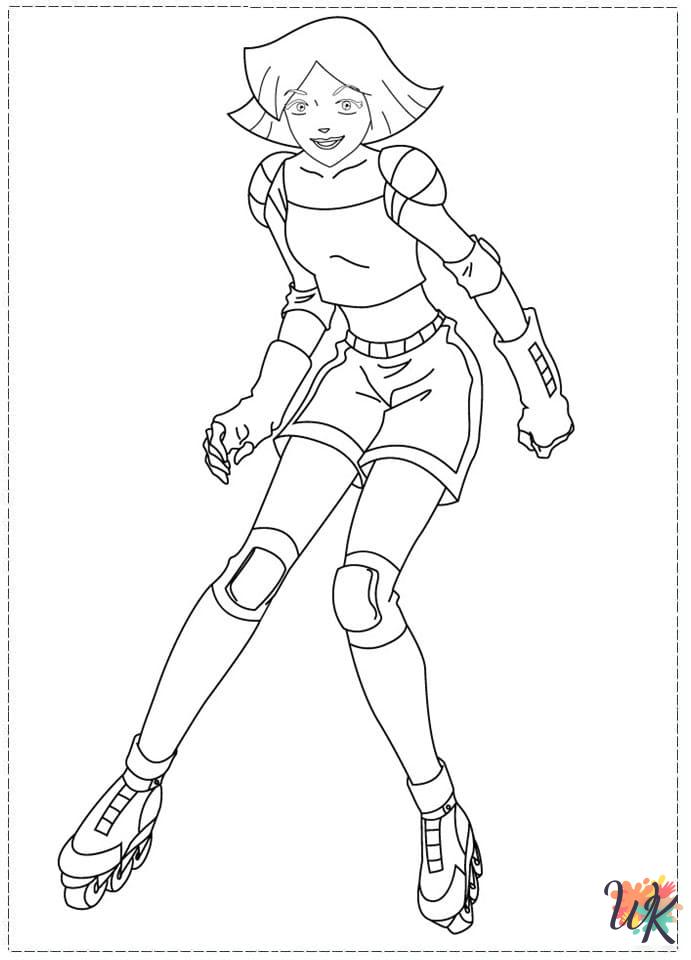 Totally Spies coloring pages free printable