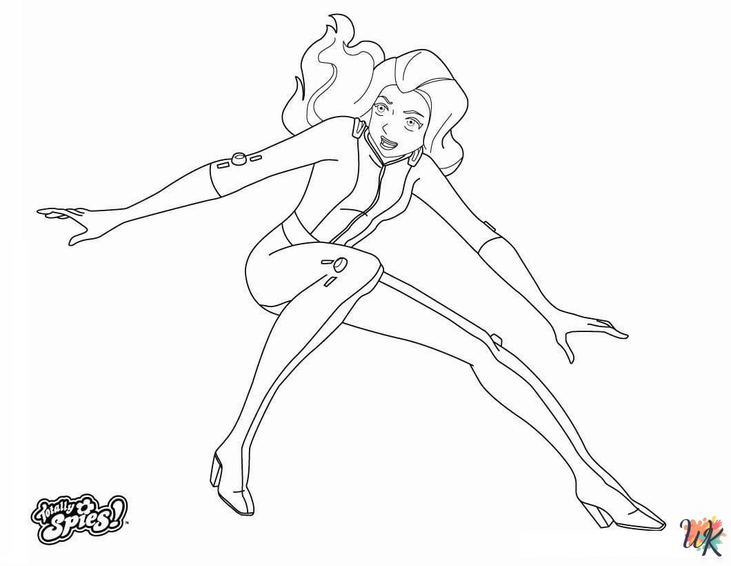 Totally Spies ornaments coloring pages