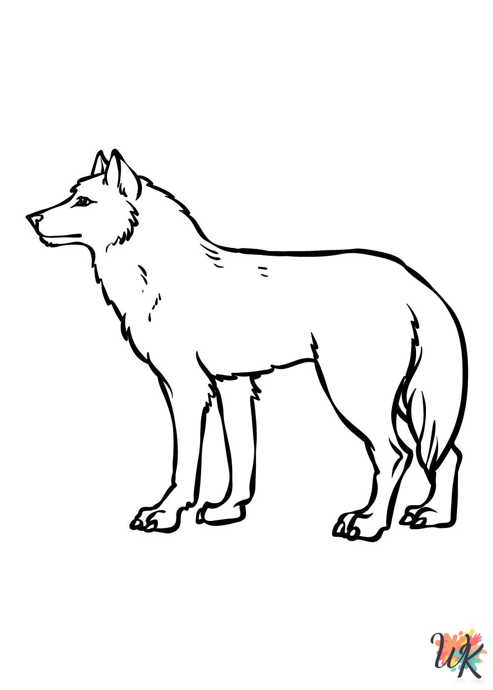 fun Wolf coloring pages