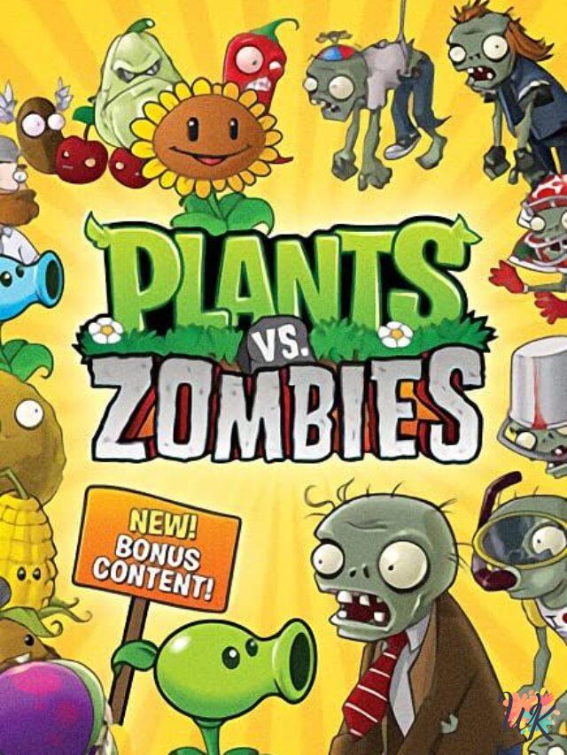 How to Draw Plant and Zombie Coloring Pages for Kids