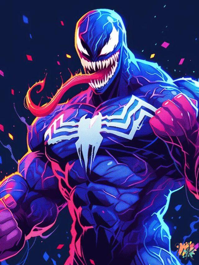 How to Draw Venom Coloring Pages for Kids