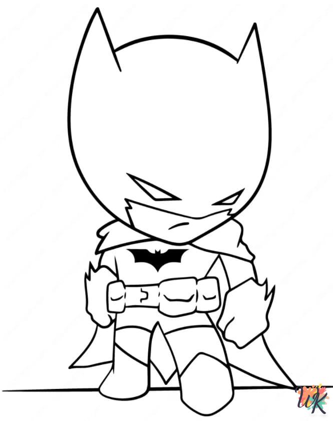 free full size printable Batman coloring pages for adults pdf