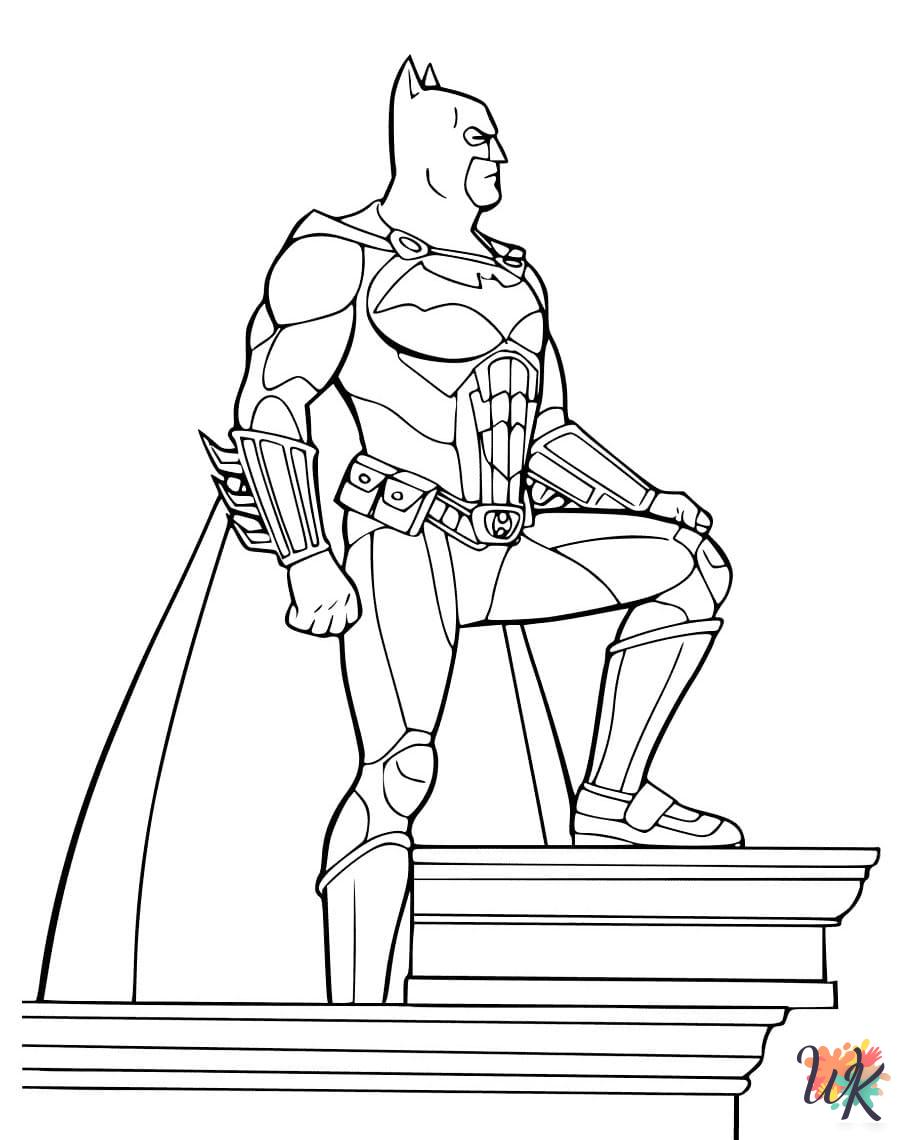 free Batman tree coloring pages