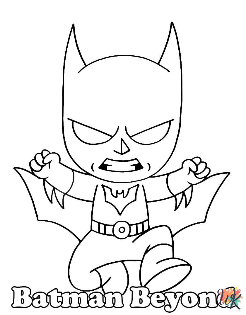 easy cute Batman coloring pages